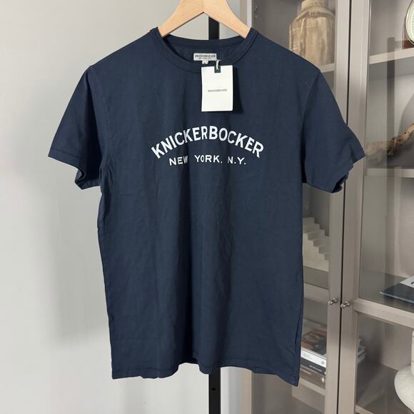 Knickerbocker Other - Knickerbocker New York Core Logo Navy T-Shirt XS NEW Short Sleeve Cotton Tee NYC